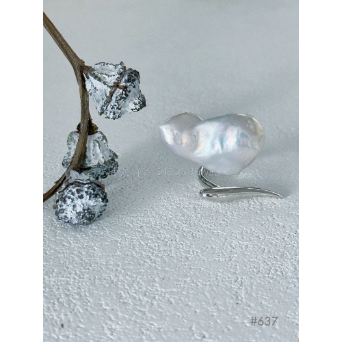 Freshwater Cultured Baroque Pearl Ring/One-Size Open Ring