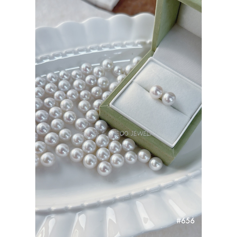 The "Luminous" 10mm Studs | High-Luster Freshwater Pearl & Sterling Silver